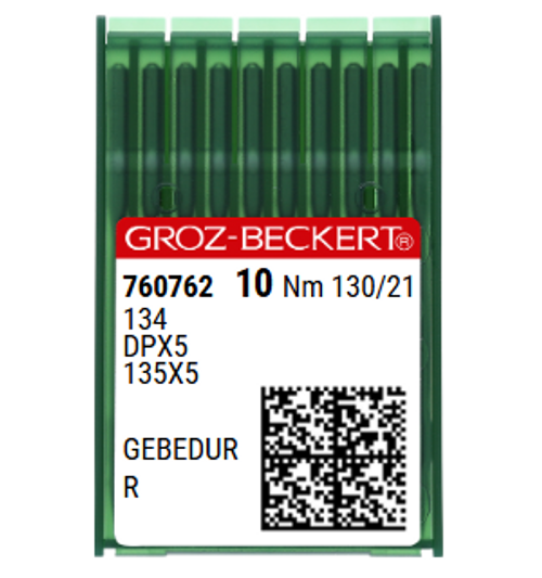 Groz Beckert 134 GEBEDUR NM 130 Size 21 Titanium Coated Sewing Machine Needles – Pack of 10. Groz Beckert 134 GEBEDUR NM 130 Size 21 Titanium Coated Sewing Machine Needles – Pack of 10.
