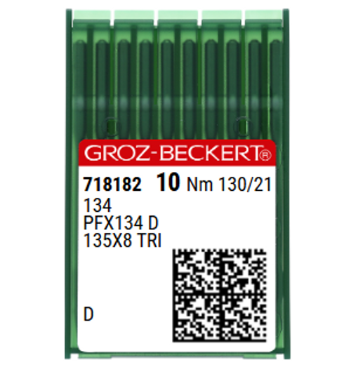 Groz Beckert 134D NM 130 Size 21 Triangular Point Leather Industrial Sewing Needles – Pack of 10 Groz Beckert 134D NM 130 Size 21 Triangular Point Leather Industrial Sewing Needles – Pack of 10