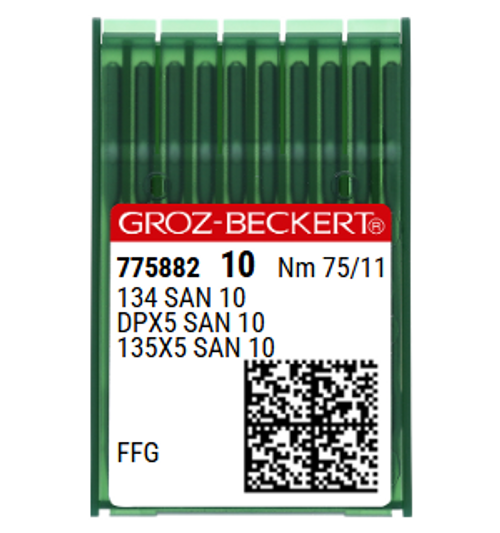 Groz Beckert SAN 10 NM 75 Size 11 Light Ball Point Sewing Needles – Pack of 10 for Fine Knitwear & Woven Fabrics Groz Beckert SAN 10 NM 75 Size 11 Light Ball Point Sewing Needles – Pack of 10 for Fine Knitwear & Woven Fabrics