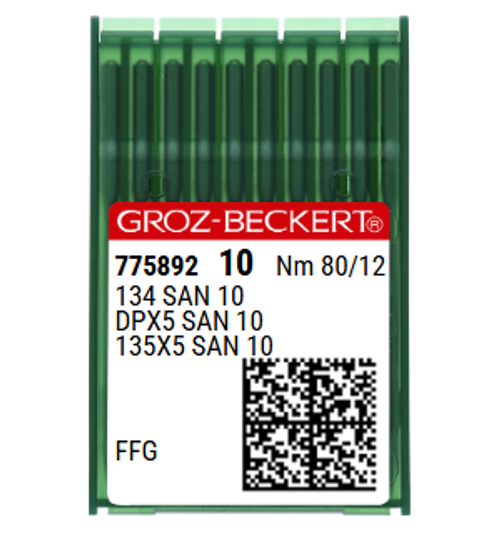 Groz Beckert SAN 10 NM 80 Size 12 Sewing Needles – Light Ball Point – Pack of 10 for Fine Knitwear & Woven Fabrics Groz Beckert SAN 10 NM 80 Size 12 Sewing Needles – Light Ball Point – Pack of 10 for Fine Knitwear & Woven Fabrics