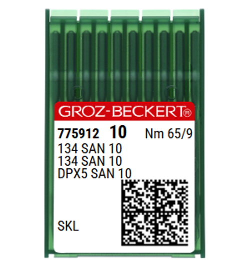 Groz Beckert SAN 10 NM 65 Size 9 Sewing Needles – For Fine Knitwear & Woven Fabrics – Pack of 10 Groz Beckert SAN 10 NM 65 Size 9 Sewing Needles – For Fine Knitwear & Woven Fabrics – Pack of 10