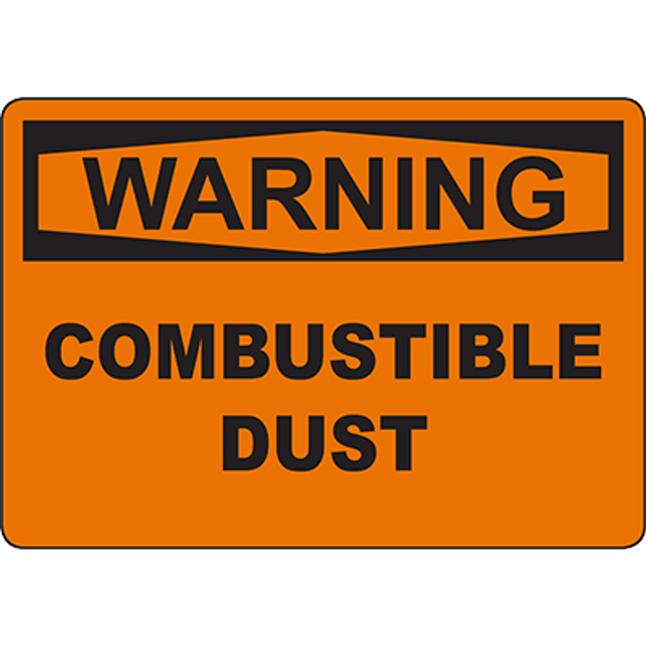 Warning Combustible Dust Signs & Labels Graphic Products
