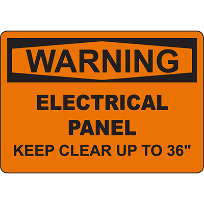 WARNING Electrical Panel Sign - DuraLabel