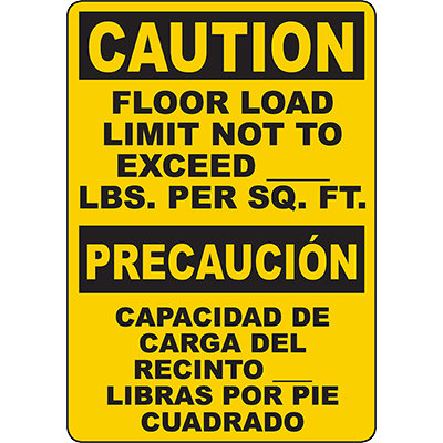 CAUTION Load Limit Not To Exceed 