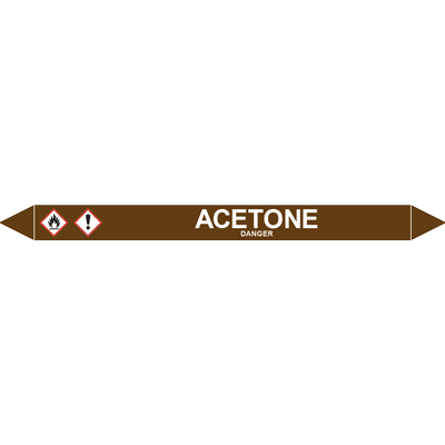 ACETONE European Pipe Marker - DuraLabel