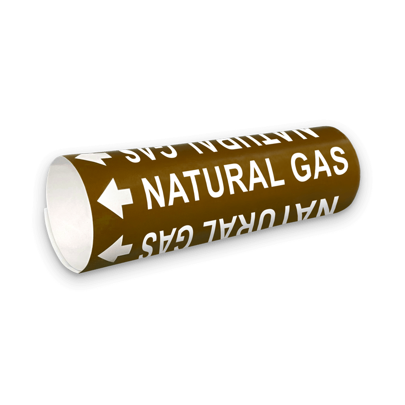 NATURAL GAS PIPE MARKER Graphic Products