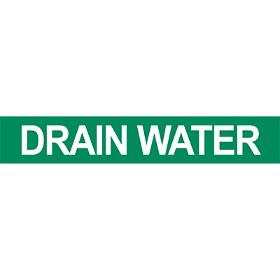 DRAIN WATER PIPE MARKER - DuraLabel