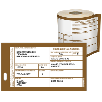 Materiel Condition Tags DD Form 1575 DuraLabel Materiel Condition Tags DD Form 1575 DuraLabel