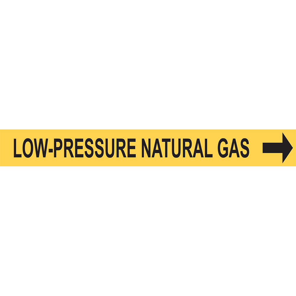 LOW PRESSURE NATURAL GAS PIPE MARKER DuraLabel