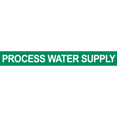 PROCESS WATER SUPPLY PIPE MARKER - DuraLabel