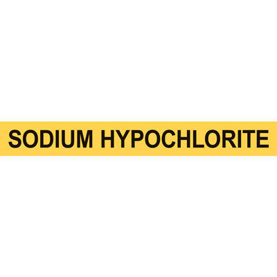 SODIUM HYPOCHLORITE PIPE MARKER DuraLabel