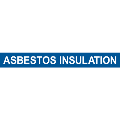 BLUE ASBESTOS INSULATION PIPE MARKER - DuraLabel