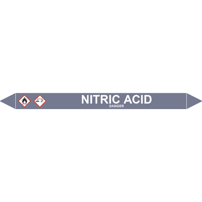 NITRIC ACID European Pipe Marker DuraLabel