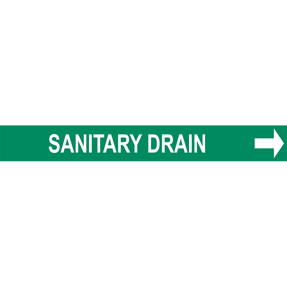 Sanitary Drain Pipe Marker | Graphic Products