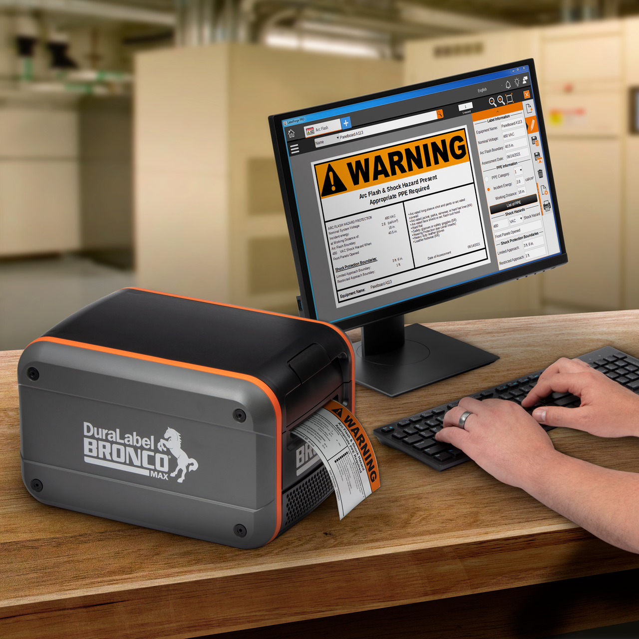 Broncomax Label Printer Bronco Max Industrial Label Printer | DuraLabel
