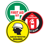 Safety Message Floor Signs