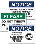 Health & Hygiene Signs