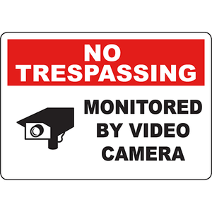 SmartSign Aluminium-Schild 'All Activities Monitored By Video Camera' – 25,4x25,4 Cm, Laminiert, Wetterfest