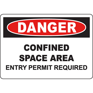 Confined Space Area - Entry Permit Required