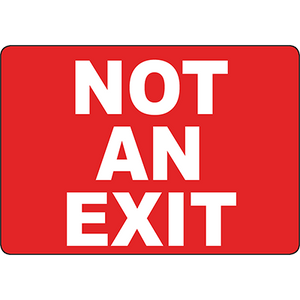 Safety Signs & Labels - Exit Signs - Page 1 - DuraLabel