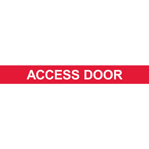 Access door marker for industrial use, enhancing safety and compliance in facility labeling solutions.