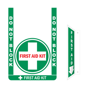 First Aid Kit Floor Sign Bundle