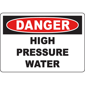 DANGER High Pressure Sign | Graphic Products