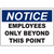 Notice sign indicating 'Employees Only Beyond This Point' for clear workplace safety and access control.