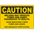 Caution sign warning about welding fumes and gases, highlighting safety measures for industrial environments.