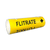 Flitrate pipe marker in bright yellow, designed for clear industrial labeling and effective pipe identification.