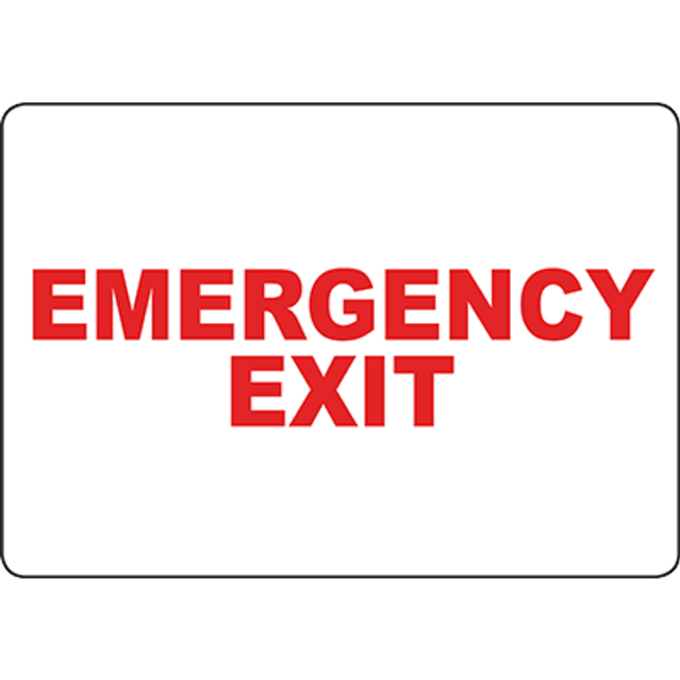 Emergency Exit Sign