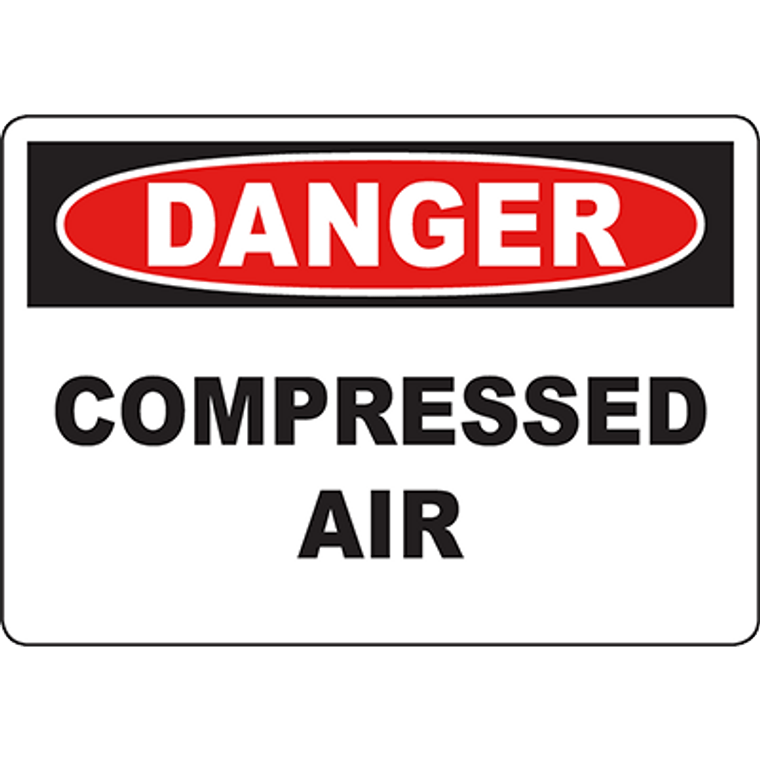 DANGER Compressed Air Sign