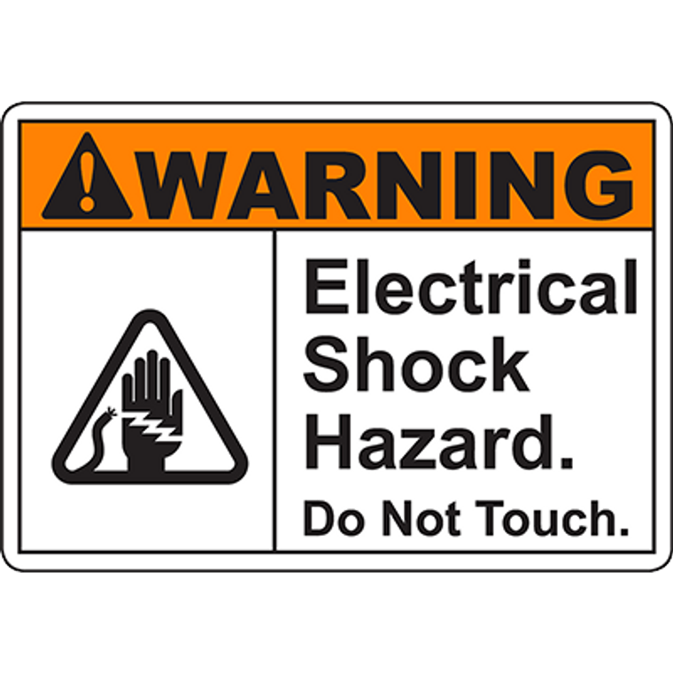 WARNING Electrical Shock Hazard Sign