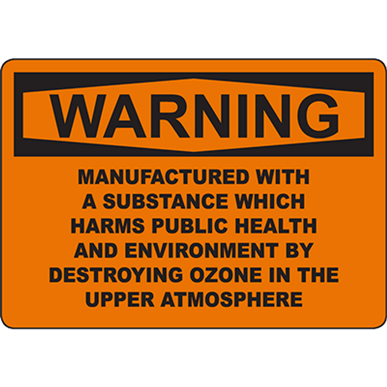WARNING Substance Harms Environment Sign