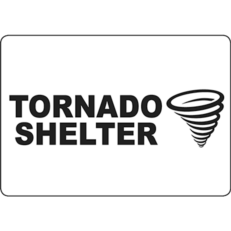 Tornado Shelter Sign