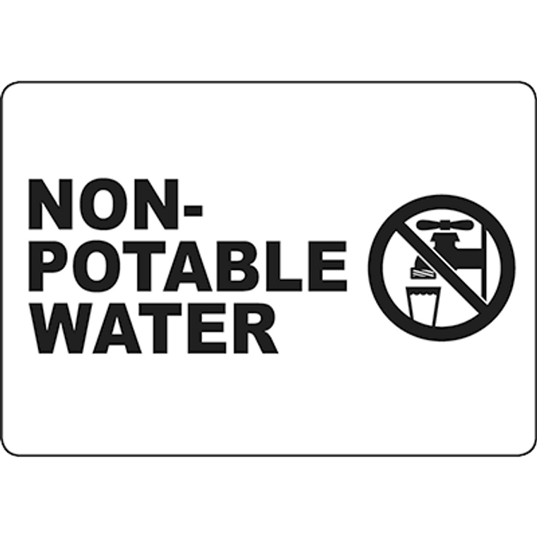 Non-Potable Water Sign