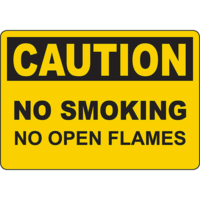 No Smoking No Open Flames