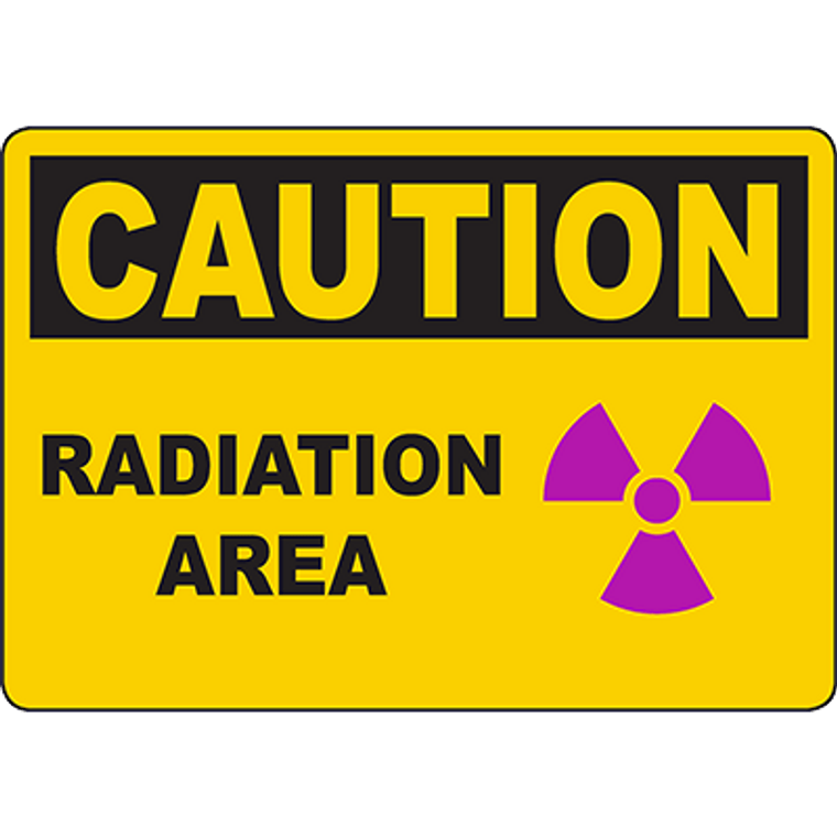 CAUTION Radiation Area Sign