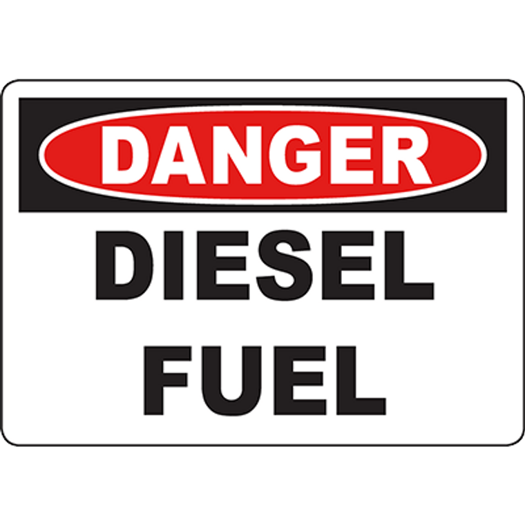 DANGER Diesel Fuel Sign