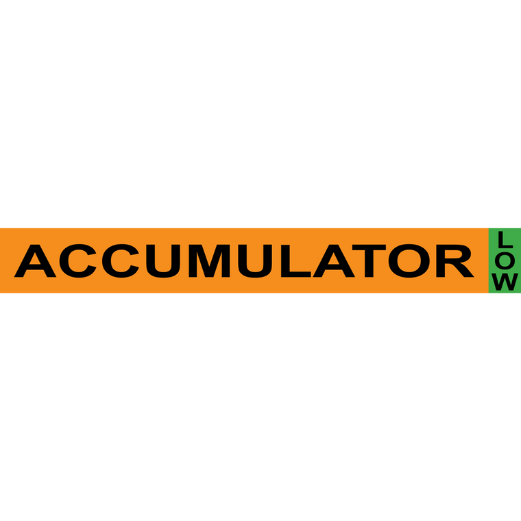 ACCUMULATOR SYSTEM COMPONENT AMMONIA MARKER