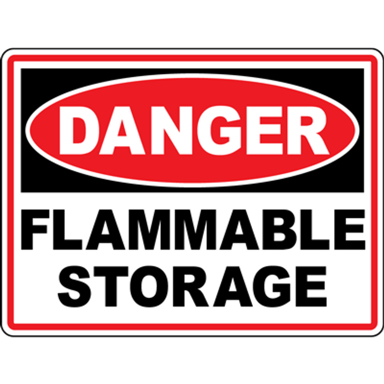 Danger Flammable Storage Floor Sign