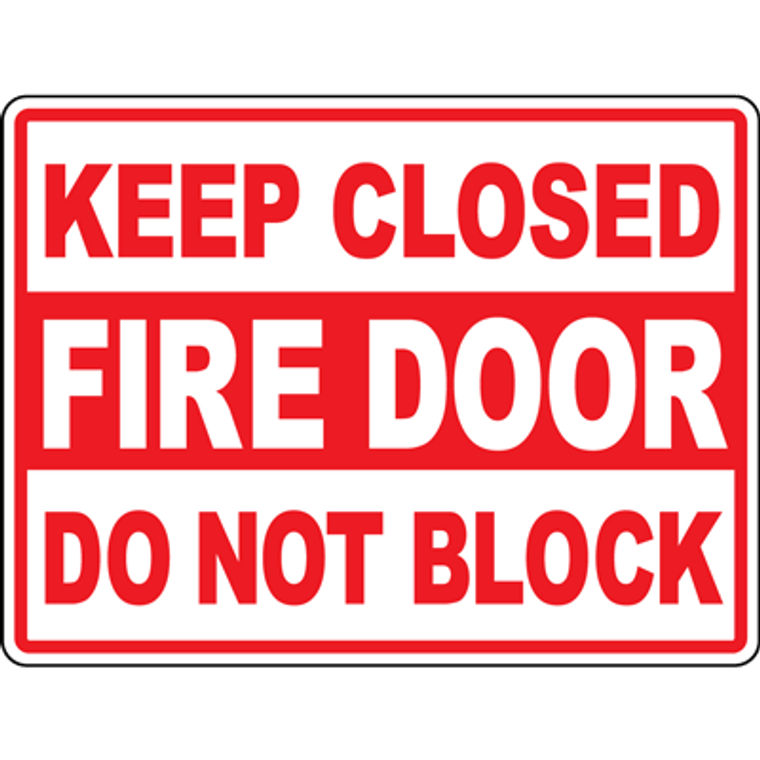 Fire Door/Closed Floor Sign