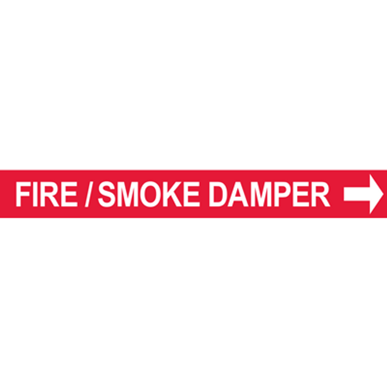 FIRE SMOKE DAMPER PIPE MARKER