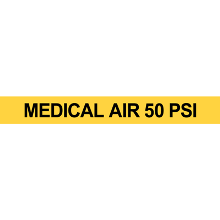 MEDICAL AIR 50 PSI PIPE MARKER