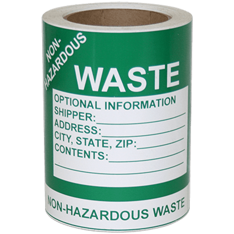 non-hazmat-waste-labels-graphic-products for Free Printable Hazardous Waste Labels Non-HazMat Waste Labels | Graphic Products for Free Printable Hazardous Waste Labels