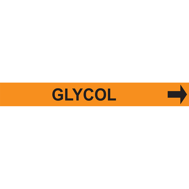 GLYCOL PIPE MARKER - Orange