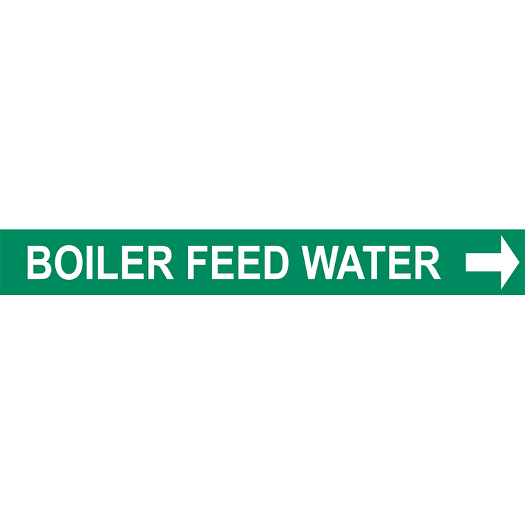 GREEN BOILER FEED WATER PIPE MARKER