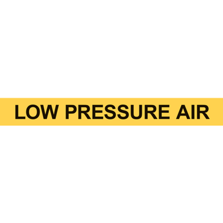 YELLOW LOW PRESSURE AIR PIPE MARKER