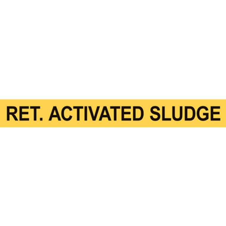 RET ACTIVATED SLUDGE PIPE MARKER