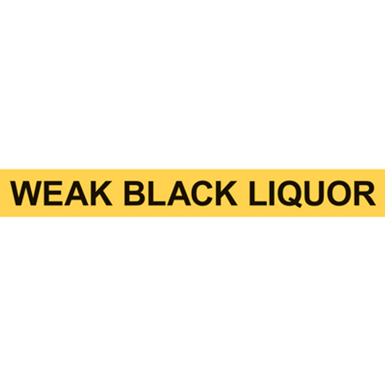 WEAK BLACK LIQUOR PIPE MARKER - PM0622